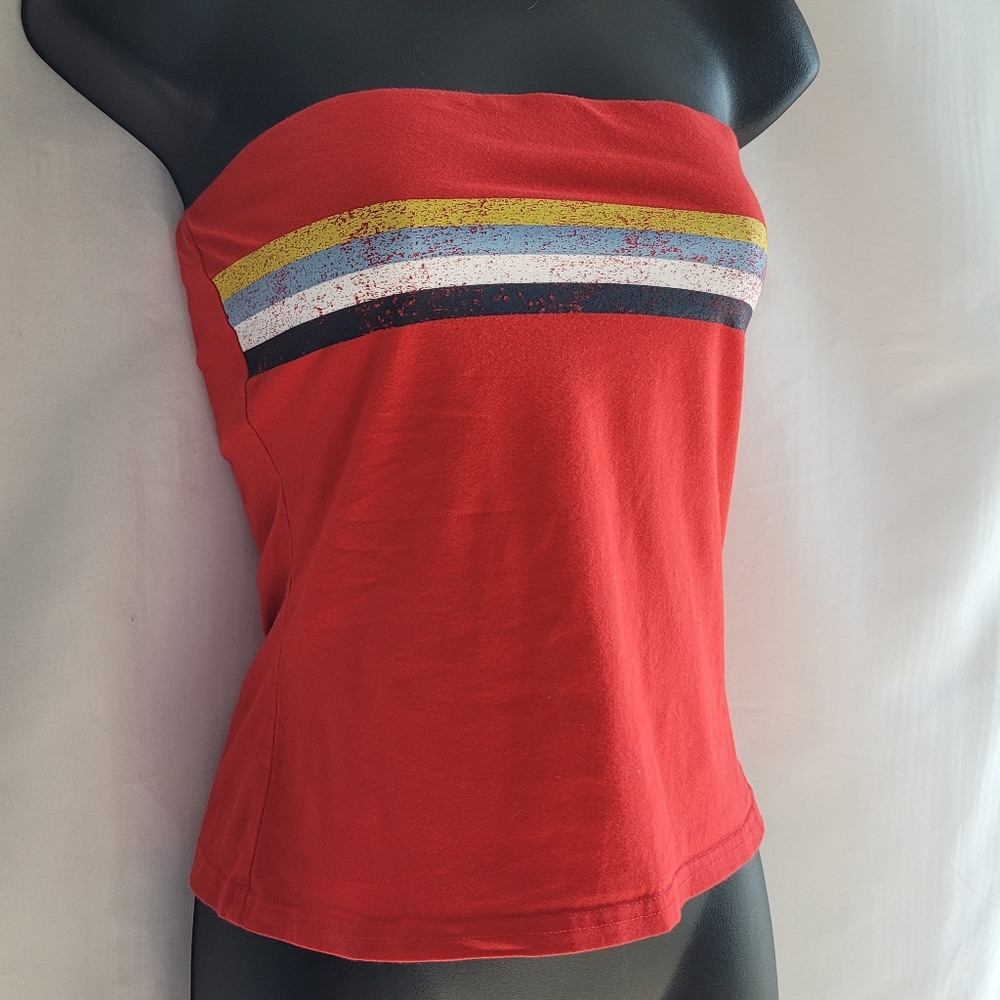 Strapless Retro Top